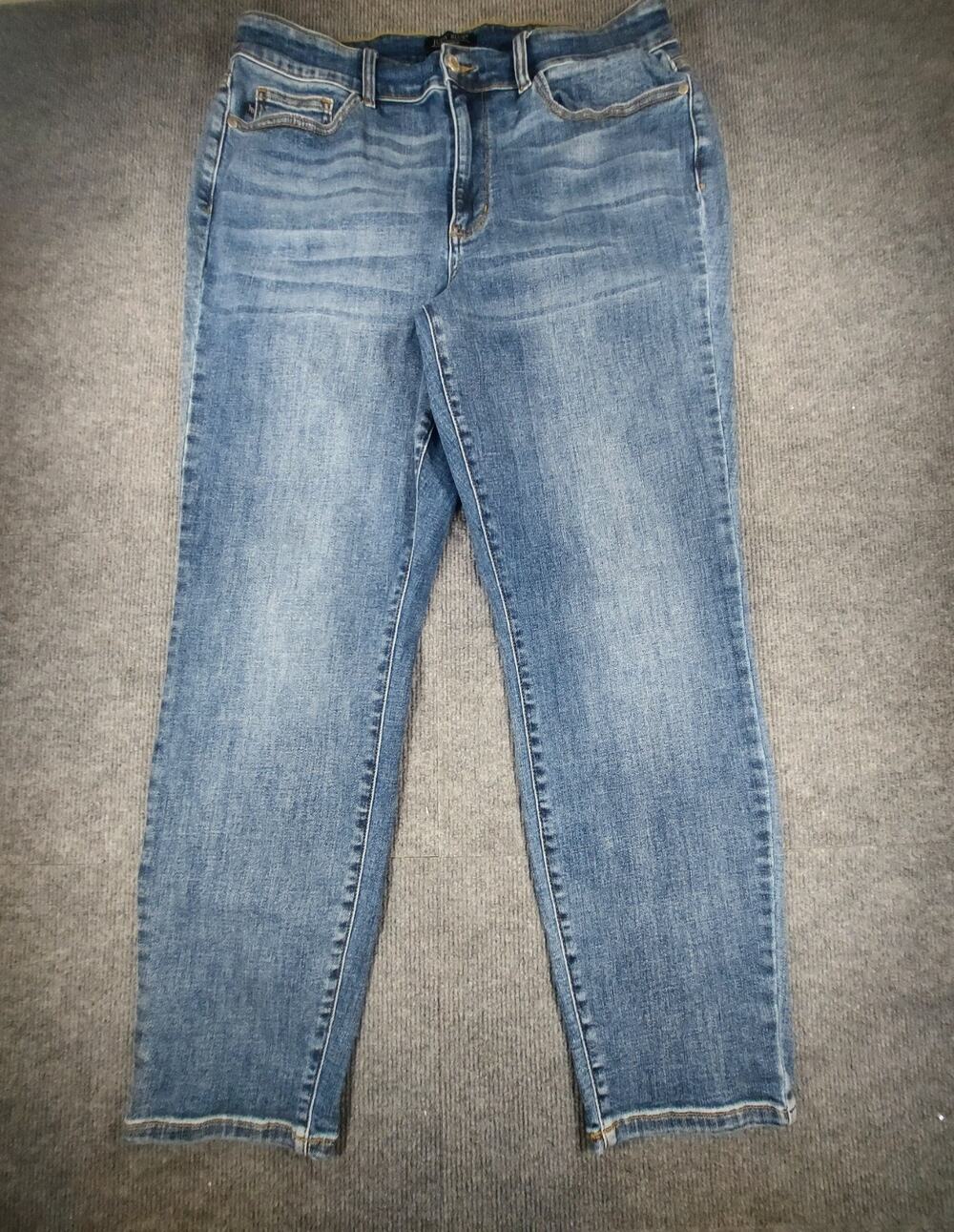 Judy Blue Slim Fit Jeans Womens Size 16W Medium Wash Stretch Denim Mommacore